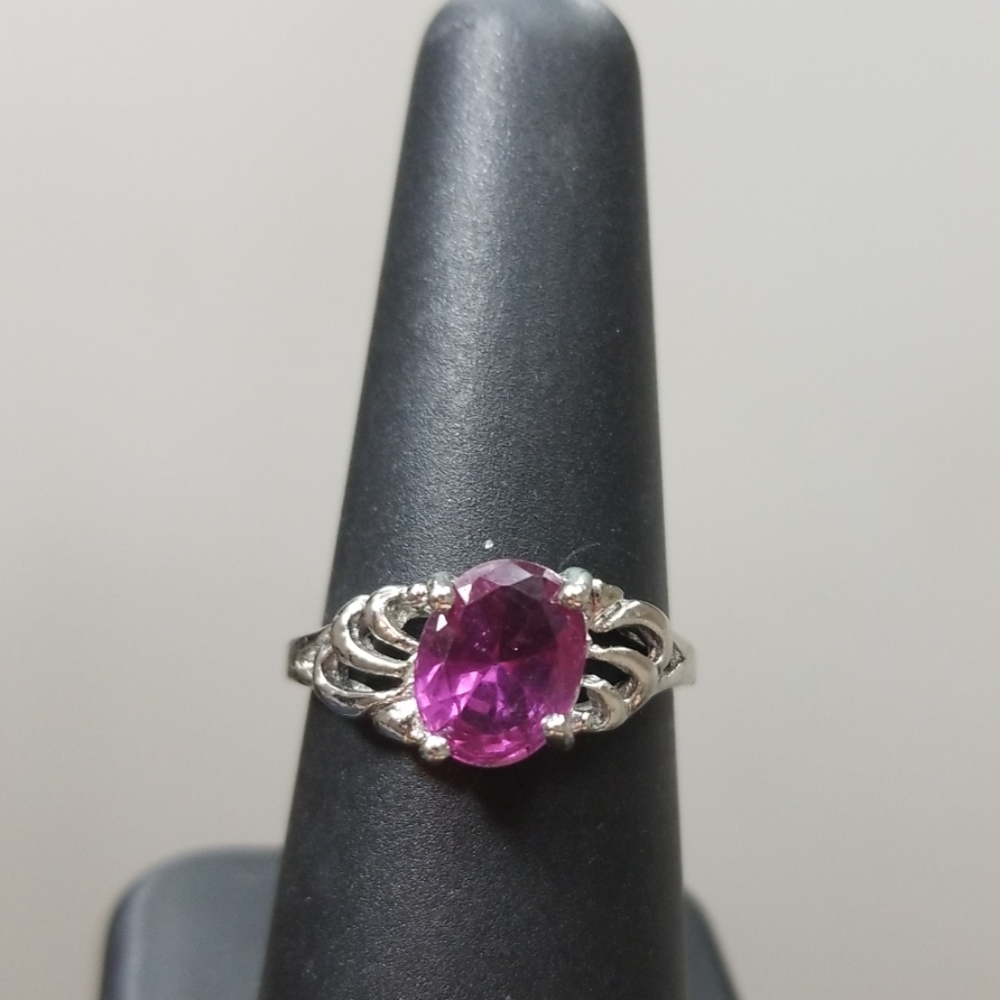 🧨 Amethyst Feburary birthstone ring stamp 925 7